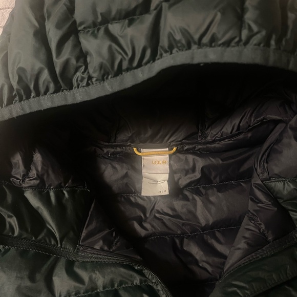 EUC Lole Women's Green packable Puffer Jacket, m - Picture 3 of 10